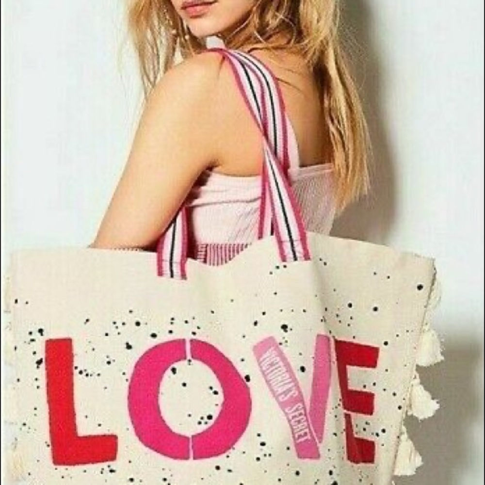 NWT VS Tasseled LOVE Tote
